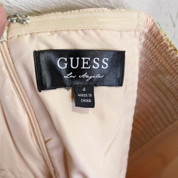 Guess Party Dress Womens 4 Rainbow Pastel Asymmetrical Hi Low Fairy Formal Gown - Picture 9 of 9